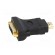 Adapter | DVI-D (24+1) socket,HDMI plug | Colour: black фото 3