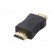 Adapter | HDMI 1.4 | HDMI plug,both sides | Colour: black paveikslėlis 2