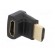 Adapter | HDMI socket 270°,HDMI plug | black фото 4