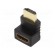 Adapter | HDMI socket 270°,HDMI plug | black фото 1
