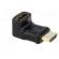 Adapter | HDMI socket 270°,HDMI plug | Colour: black фото 8