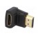 Adapter | HDMI socket 90°,HDMI plug | black paveikslėlis 4