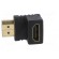 Adapter | HDMI socket 90°,HDMI plug | black фото 3