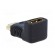 Adapter | HDMI socket 90°,HDMI plug | Colour: black image 4
