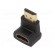 Adapter | HDMI socket 90°,HDMI plug | black paveikslėlis 1