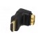 Adapter | HDMI socket 90°,HDMI plug | Colour: black фото 2