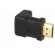 Adapter | HDMI socket 90°,HDMI plug | Colour: black фото 8