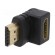 Adapter | HDMI socket 90°,HDMI plug | black image 1
