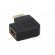 Adapter | HDMI socket,HDMI plug 90° | Colour: black фото 5