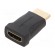 Adapter | HDMI socket,HDMI plug | black фото 1