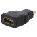 Adapter | HDMI socket,micro HDMI plug | black фото 1