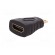 Adapter | HDMI socket,HDMI mini plug | Colour: black фото 2