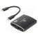 Adapter | HDMI 1.4,USB 3.1 | 0.15m | black | black | Cablexpert image 1