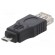 Adapter | OTG,USB 2.0 | USB A socket,USB B micro plug | black image 1