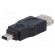 Adapter | OTG,USB 2.0 | USB A socket,USB B mini plug | black image 1