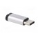 Adapter | OTG,USB 2.0 | USB B micro socket,USB C plug | silver фото 8