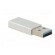 Adapter | OTG,USB 3.0 | USB A plug,USB C socket | 5Gbps | white | 3A image 8