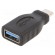 Adapter | OTG,USB 3.0 | USB A socket,USB C plug | black фото 1