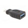 Adapter | OTG,USB 3.0 | USB A socket,USB C plug | black фото 8