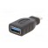 Adapter | OTG,USB 3.0 | USB A socket,USB C plug | black фото 2