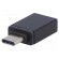 Adapter | OTG,USB 3.1 | USB A socket,USB C plug | nickel plated image 1