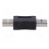 Adapter | USB 2.0 | USB A plug,both sides | nickel plated | black image 3