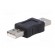 Adapter | USB 2.0 | USB A plug,both sides | nickel plated paveikslėlis 6