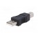Adapter | USB 2.0 | USB A plug,USB B plug | nickel plated | black image 2