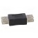 Adapter | USB 2.0 | USB A socket,both sides | nickel plated paveikslėlis 7