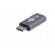 Adapter | USB 2.0 | USB B micro plug,USB C socket | Colour: grey image 2
