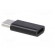 Adapter | USB 2.0 | USB B micro socket,USB C plug | black image 4