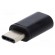 Adapter | USB 2.0 | USB B micro socket,USB C plug | nickel plated фото 1