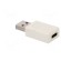 Adapter | USB 3.0 | USB A plug,USB C socket | Colour: white image 4