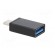 Adapter | USB 3.0 | USB A socket,USB C plug | black | Cablexpert image 4