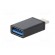 Adapter | USB 3.0 | USB A socket,USB C plug | black | Cablexpert paveikslėlis 7
