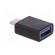 Adapter | USB 3.0 | USB A socket,USB C plug | nickel plated | 5Gbps image 4