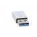 Adapter | USB 3.2 | USB A plug,USB C socket | Enclos.mat: aluminium фото 9