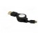 Cable | OTG,USB 2.0 | USB A socket,USB B micro plug | 0.75m | black image 8