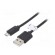 Cable | USB 2.0 | USB A plug,USB B micro plug | 0.6m | black | Core: Cu paveikslėlis 1