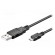 Cable | USB 2.0 | USB A plug,USB B micro plug | 0.6m | black | Core: Cu paveikslėlis 2