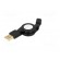 Cable | USB 2.0,retractable | USB A plug,USB B micro plug | 0.75m paveikslėlis 2