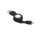 Cable | USB 2.0,retractable | USB A plug,USB B micro plug | 0.75m paveikslėlis 4