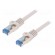 Patch cord | S/FTP | 6a | stranded | Cu | LSZH | grey | 3m | 26AWG image 1