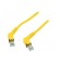 Patch cord | S/FTP | 6a | stranded | Cu | PUR | yellow | 1m | 27AWG | Cores: 8 фото 2