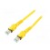 Patch cord | S/FTP | 6a | stranded | Cu | PUR | yellow | 3m | halogen free image 1