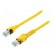 Patch cord | S/FTP | 6a | stranded | Cu | PUR | yellow | 7.5m | halogen free image 1