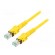 Patch cord | S/FTP | 6a | stranded | Cu | PUR | yellow | 1m | 27AWG | Cores: 8 фото 1