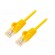 Patch cord | U/UTP | 6 | stranded | CCA | PVC | yellow | 0.5m | 24AWG paveikslėlis 1