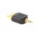 Adapter | Jack 3.5mm 3pin plug,RCA plug x2 | black image 4