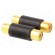Adapter | RCA socket x2,both sides | Plating: gold-plated | black image 4